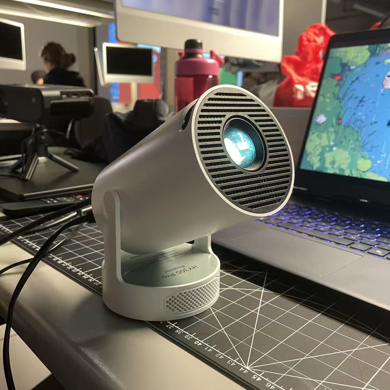 Projector Option 1, which was ultimately the one we selected, produced images with vibrant colors.